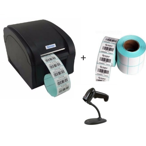 Printer Combo For Retail Stores Barcode Printer Barcode Scanner